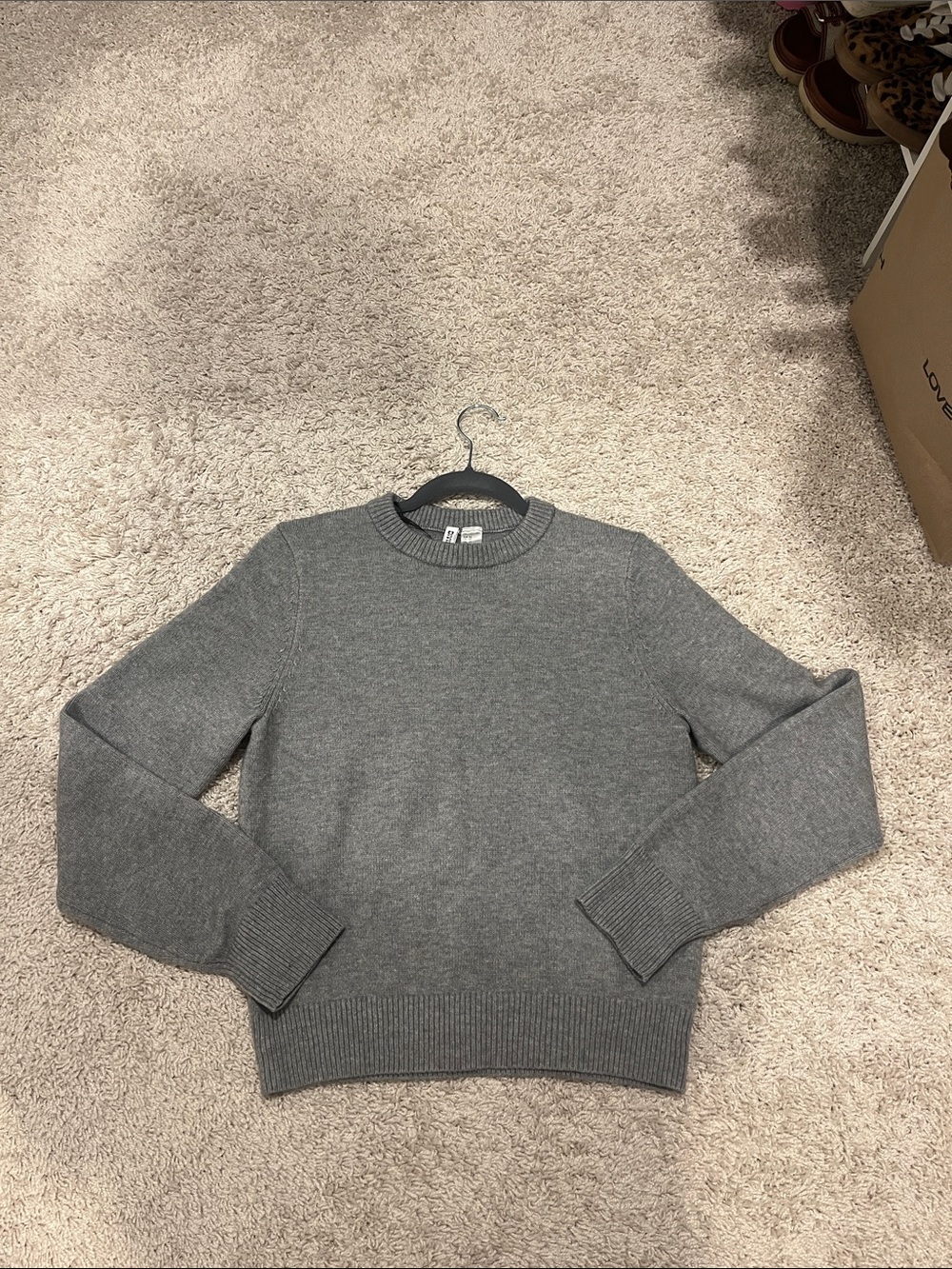 Classic Crewneck Gray Sweater